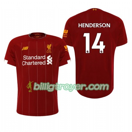 Billige Fotballdrakter Liverpool Jordan Henderson 14 Hjemmedraktsett 2019/20 Kortermet